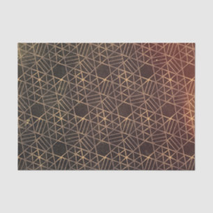 Grunge Texture Geometry Decorative Weathered Brown Tissue Paper