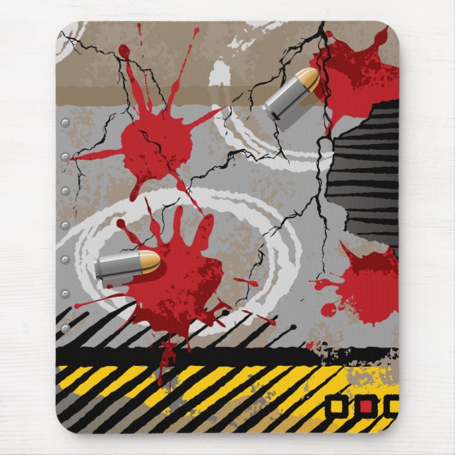 Grunge Texture Mouse Pad (Front)