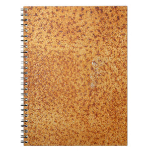 Grunge texture of very old rusty metal plate backg notebook