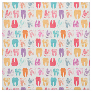 Grunge Tooth Pattern Fabric