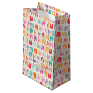 Grunge Tooth Pattern Small Gift Bag