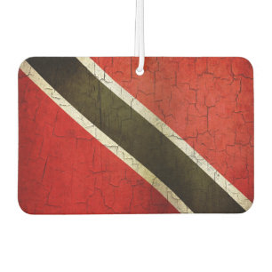 Grunge Trinidad And Tobago Flag Car Air Freshener