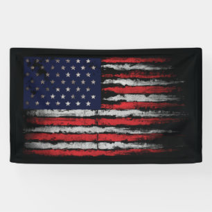 Grunge U.S.A flag Banner