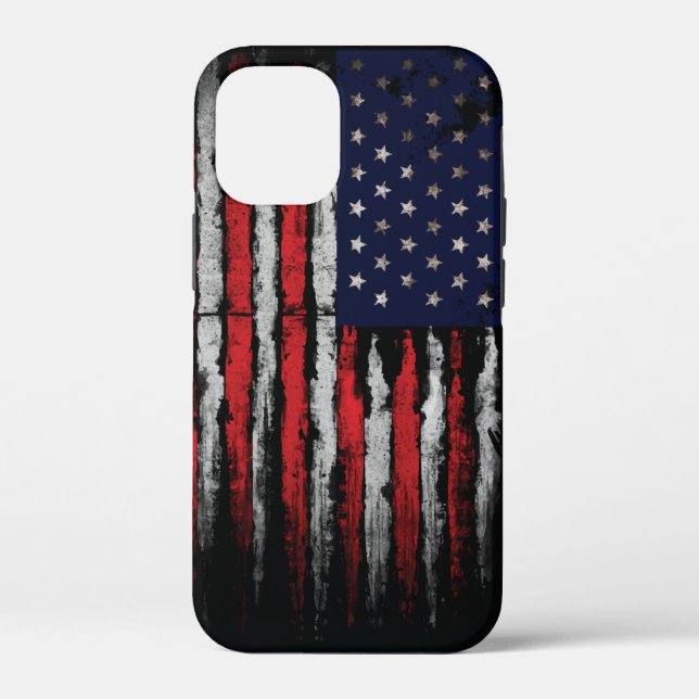 Grunge U.S.A flag Case-Mate iPhone Case (Back)