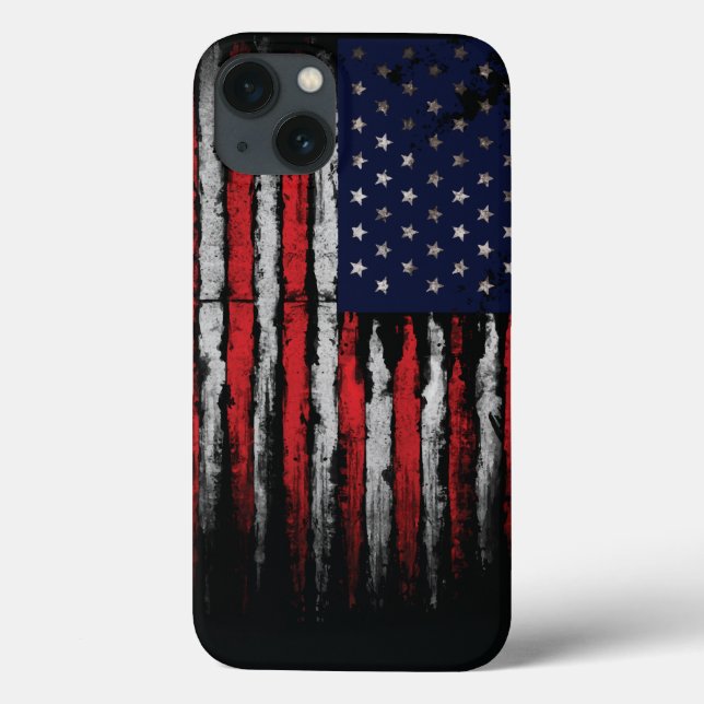 Grunge U.S.A flag Case-Mate iPhone Case (Back)