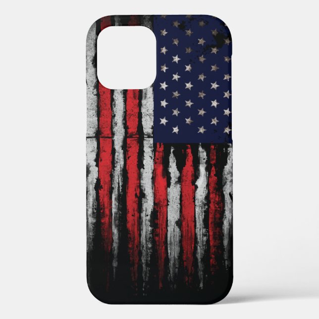 Grunge U.S.A flag Case-Mate iPhone Case (Back)