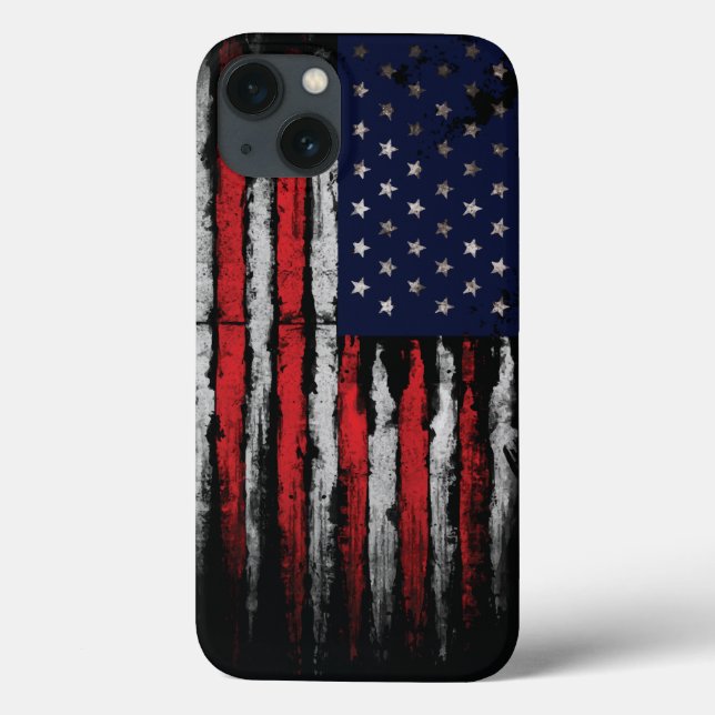 Grunge U.S.A flag Case-Mate iPhone Case (Back)