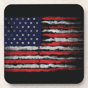 Grunge U.S.A flag Coaster
