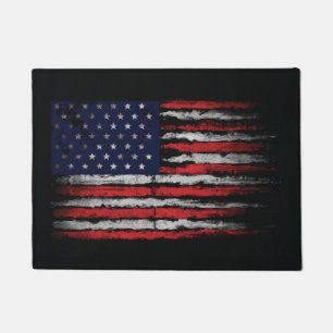 Grunge U.S.A flag Doormat