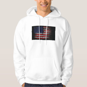 Grunge U.S.A flag Hoodie
