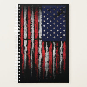 Grunge U.S.A flag Planner
