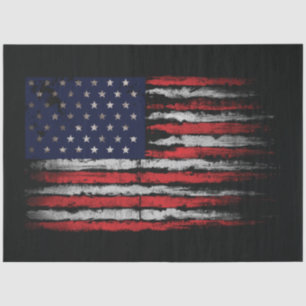 Grunge U.S.A flag Tissue Paper