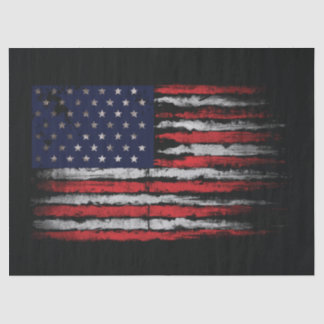 Grunge U.S.A flag Tissue Paper