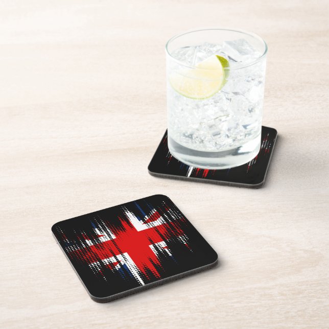 Grunge Union Jack British Flag Coaster (Right Side)