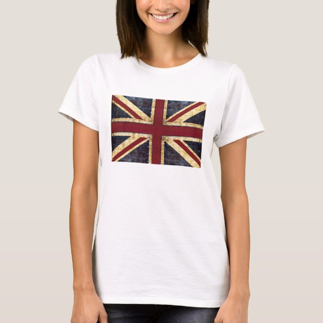 Grunge Union Jack - classic - vintage look T-Shirt (Front)