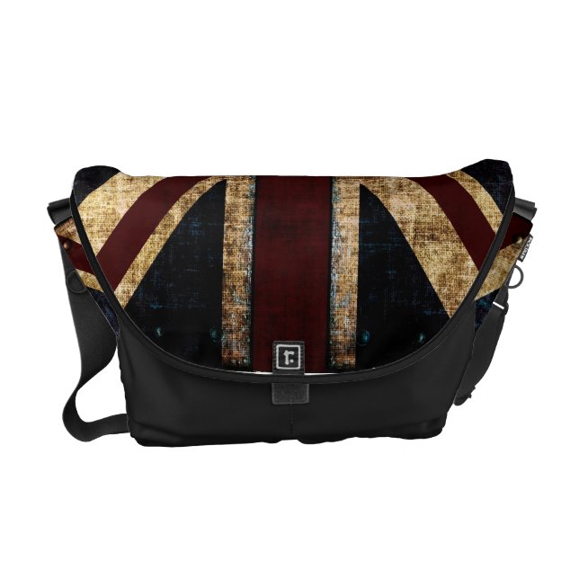 Grunge Union Jack messenger bag (Front)