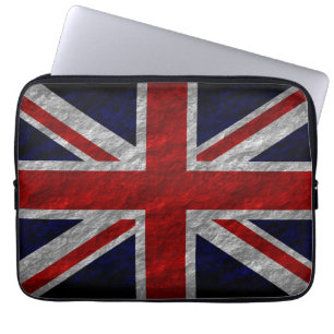 Grunge United Kingdom Flag 2 Laptop Sleeve