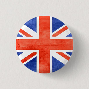 Grunge United Kingdom Flag 3 Cm Round Badge