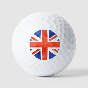Grunge United Kingdom Flag Golf Balls