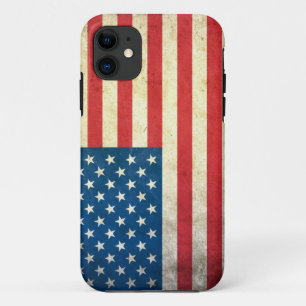 Grunge USA Flag iPhone 11 Case