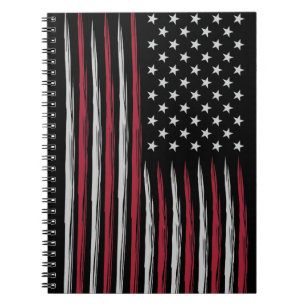 Grunge USA flag Notebook