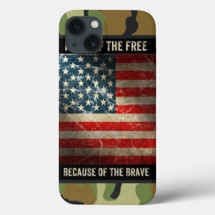 Grunge USA Flag on Camouflage 2 iPad Mini Case