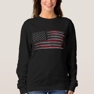 Grunge USA flag Sweatshirt