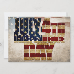Grunge USA July 4th Independence Graphic