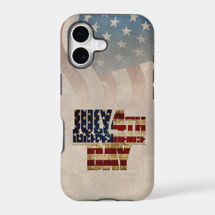 Grunge USA July 4th Independence Graphic