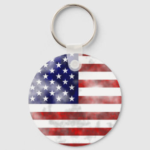 Grunge Usa Key Ring