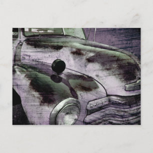 Grunge Vintage Chevy Pickup Postcard