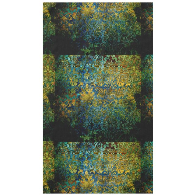 grunge, vintage,damask,moss,green,pattern, tablecloth (Front)