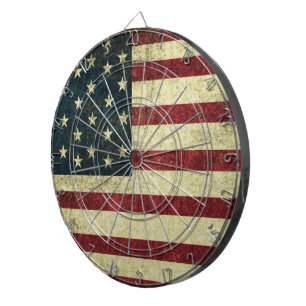 Grunge Vintage Flag Dartboard