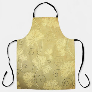 Grunge vintage flower pattern. apron