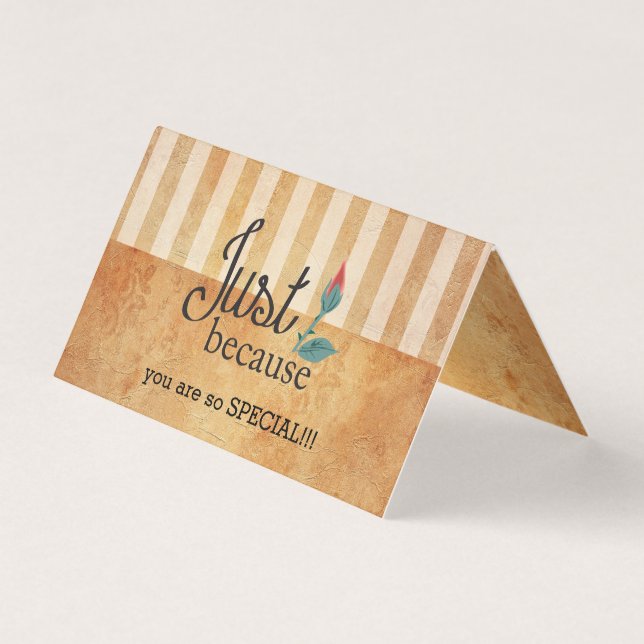 Grunge Vintage Lined Stripes | Just Because (Front)