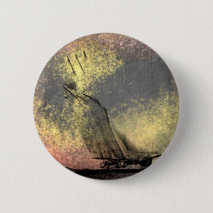 Grunge Vintage Racing Yacht Button