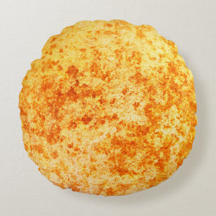 Grunge wall, highly detailed textured background.  round cushion