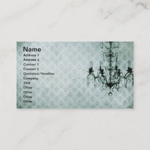 Grunge Wallpaper Chandelier 12 Business Card