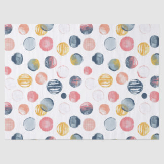 Grunge Watercolor Dots Tissue Paper