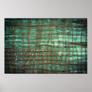 Grunge Wire Texture Poster