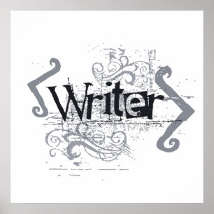 Grunge Writer Poster