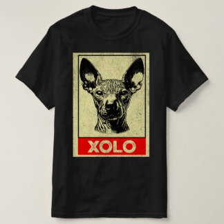 Grunge Xoloitzcuintli Illustration Profile T-Shirt