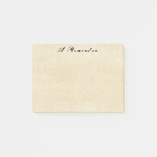 Grungey Old Parchment Paper Post-It Notes
