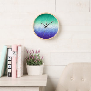 Grungy Abstract MLM Men Loving Men Pride Flag Clock