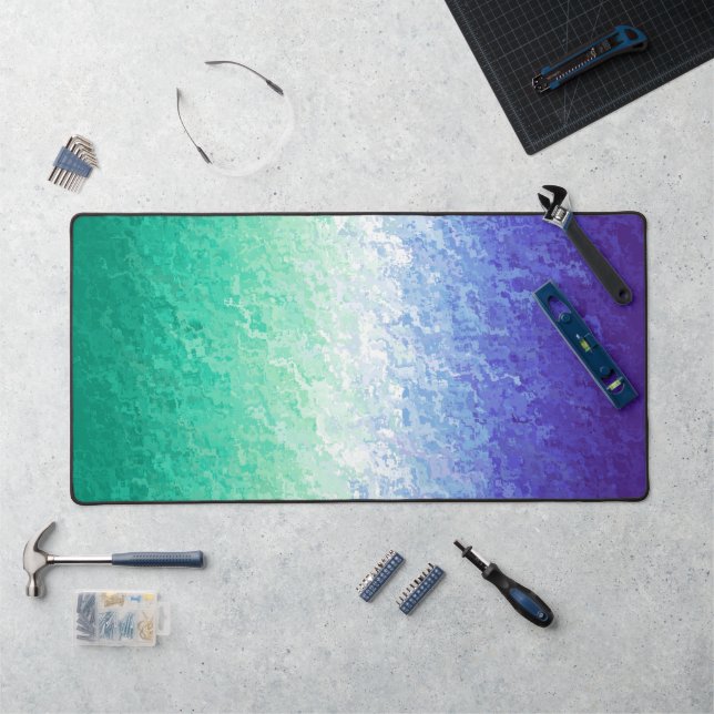 Grungy Abstract MLM Men Loving Men Pride Flag Desk Mat (Workstation)
