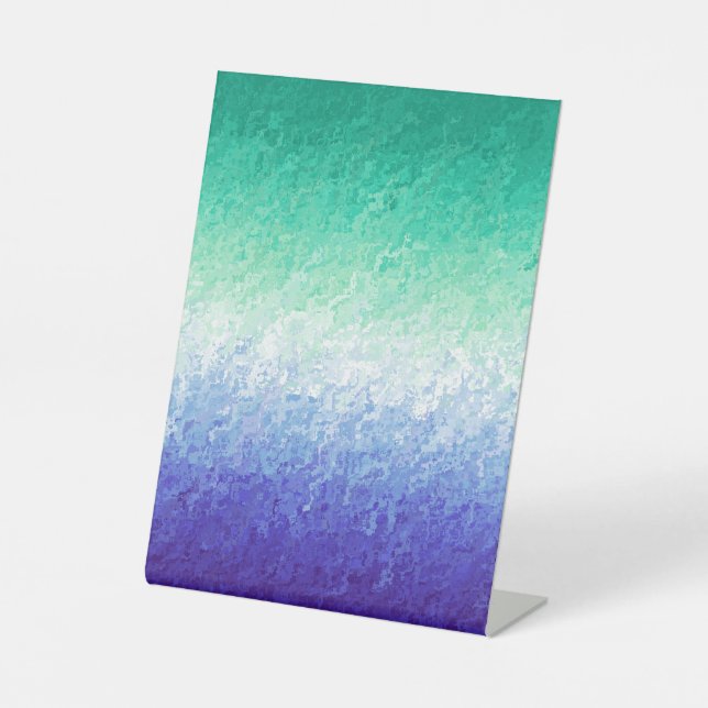 Grungy Abstract MLM Men Loving Men Pride Flag Pedestal Sign (Front)