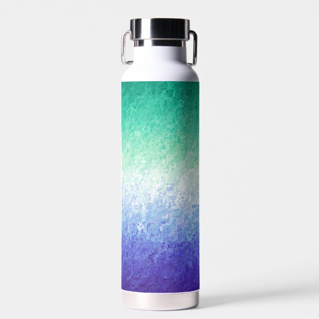Grungy Abstract MLM Men Loving Men Pride Flag Water Bottle (Front)