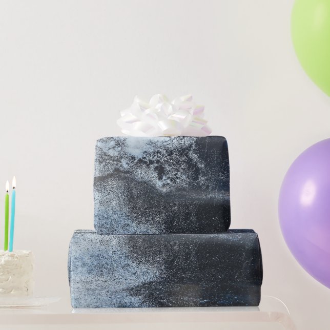 Grungy Abstract Paint Design Wrapping Paper (Party Gifts)