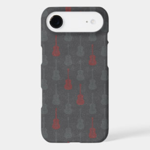 Grungy Acoustic Guitar Polkadot grey red