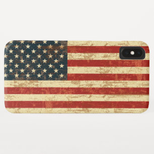 Grungy American Flag iPhone XS Max Case